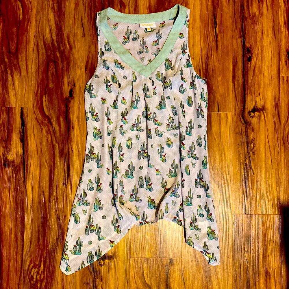 ModCloth cacti sleeveless blouse lightweight